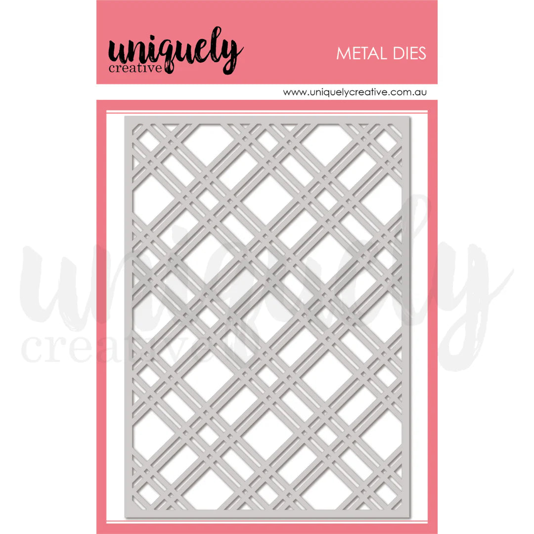 PLAID COVERPLATE DIE - UNIQUELY CREATIVE