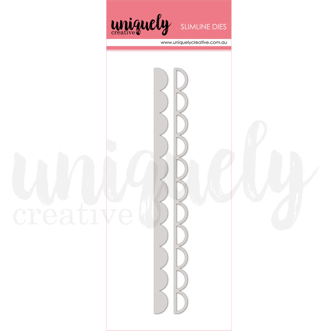 SLIMLINE SCALLOP STRIP DIE - UNIQUELY CREATIVE