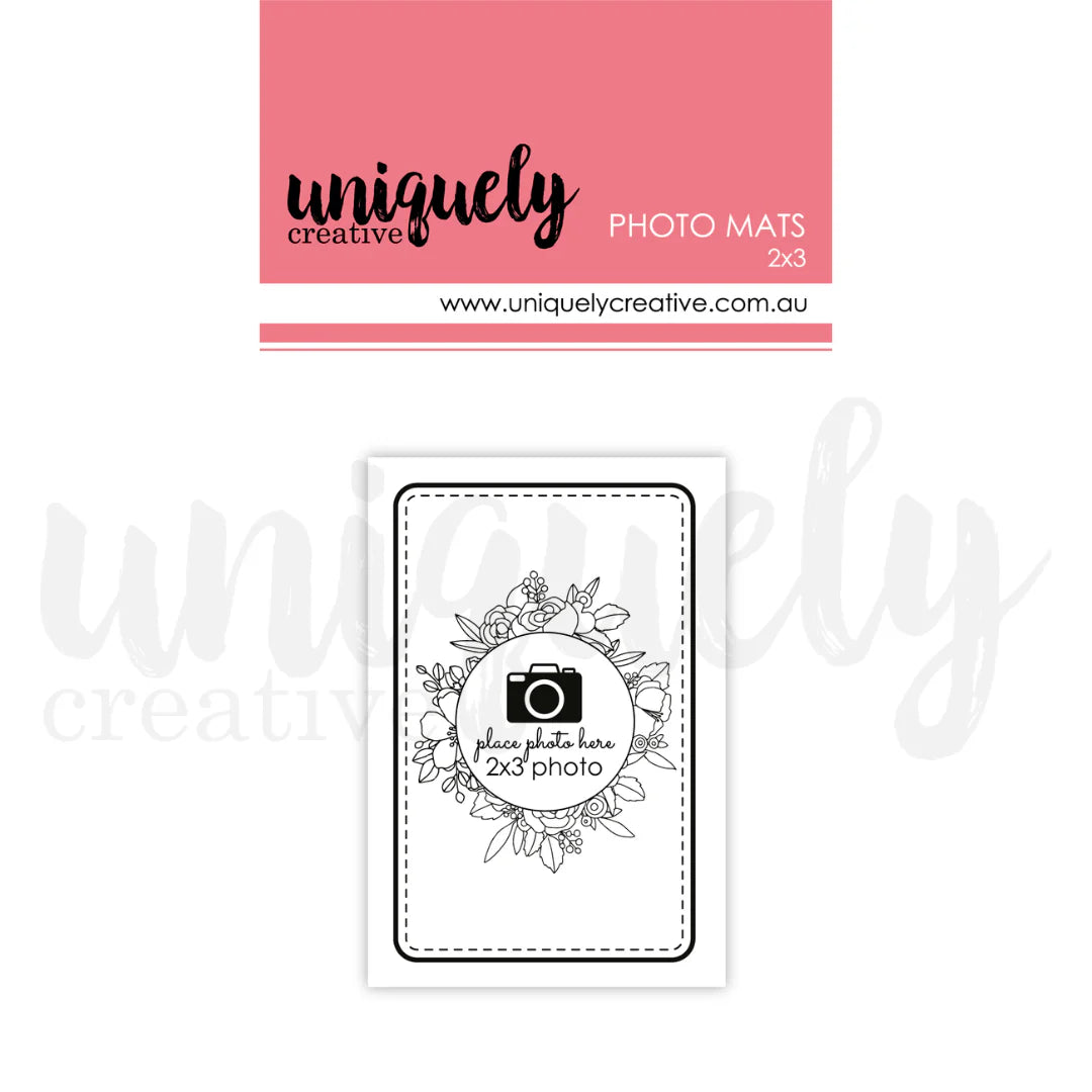 2" X 3" PHOTO MATS - UNIQUELY CREATIVE