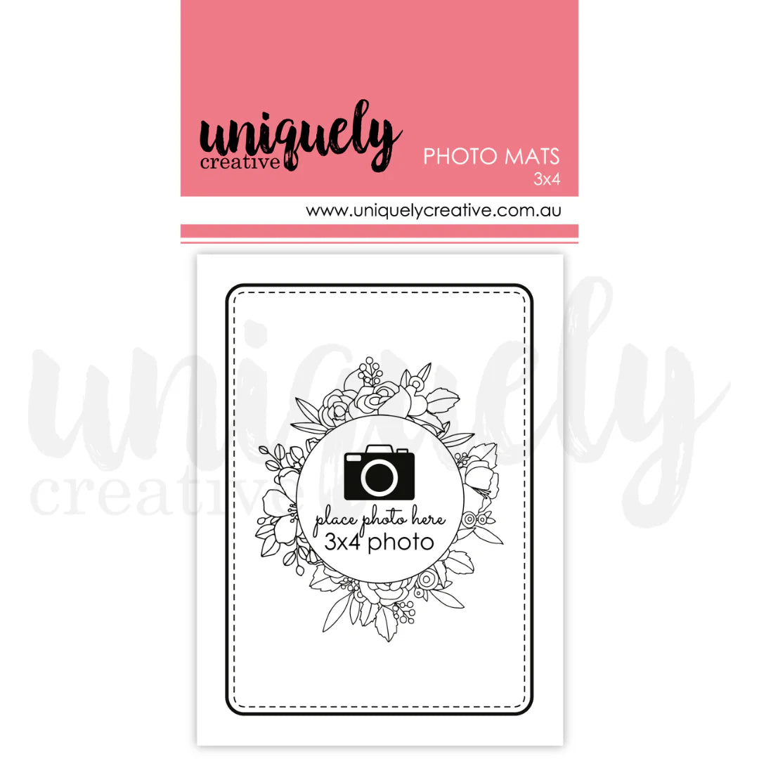 3" X 4" PHOTO MATS - UNIQUELY CREATIVE