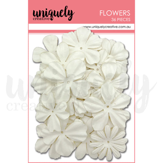 WHITE LAYERING FLOWERS PACK BY UNIQUELY CREATIVE