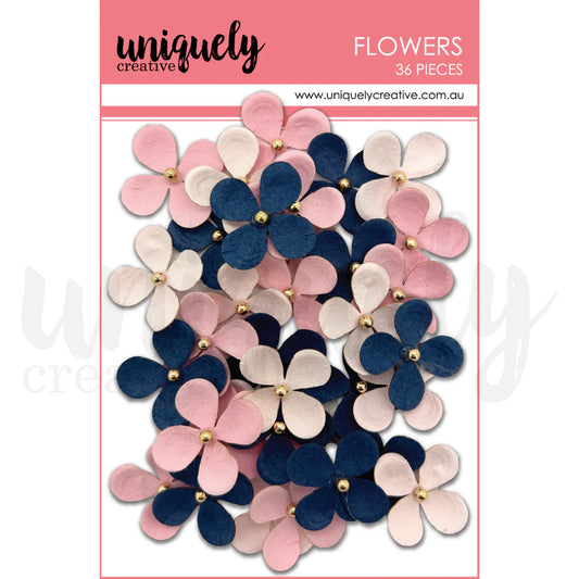 BLUE & BLUSH FLOWERS BY UNIQUELY CREATIVE