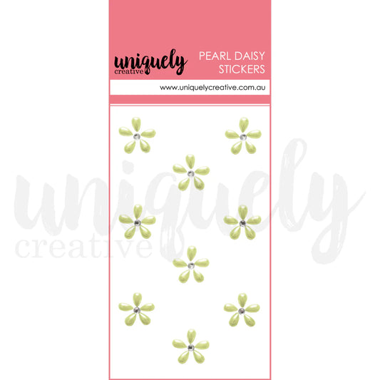 PEARL DAISY STICKER PACK BY UNIQUELY CREATIVE - GREEN