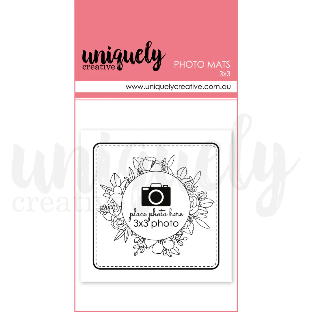 3" X 3" PHOTO MATS - UNIQUELY CREATIVE