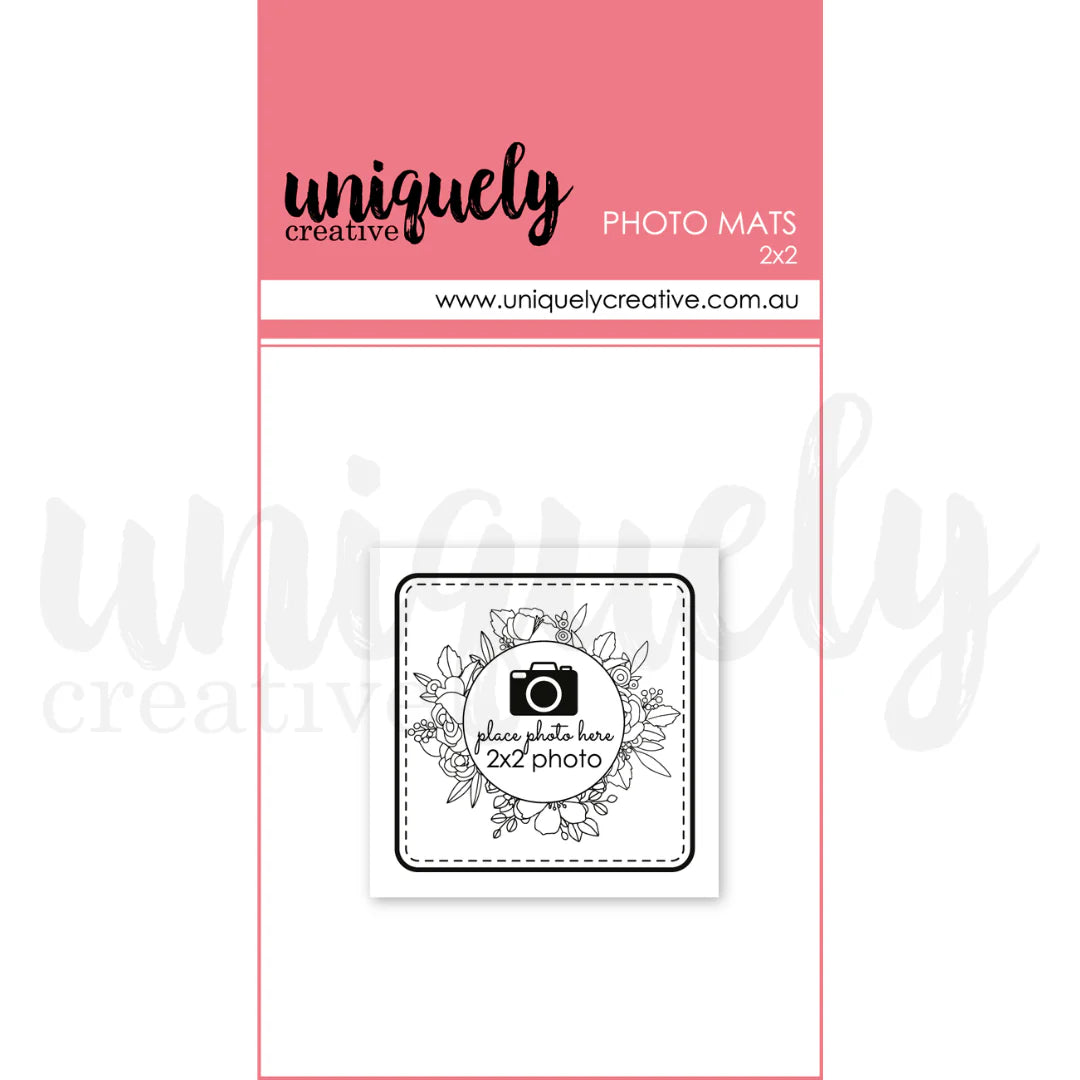 2" X 2" PHOTO MATS - UNIQUELY CREATIVE