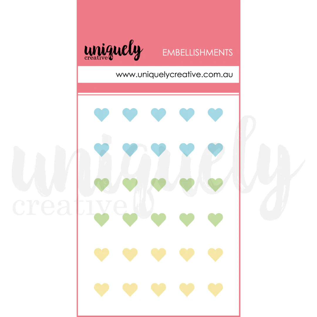 DEW DROP HEART STICKERS - LUMINOUS - UNIQUELY CREATIVE