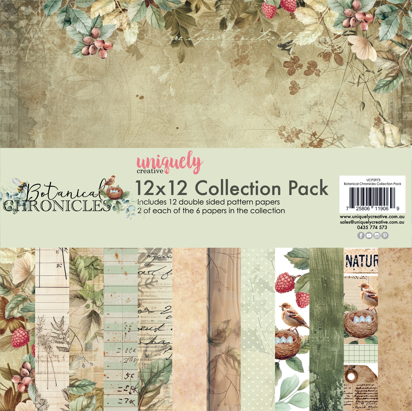 BOTANICAL CHRONICLES 12" x 12" COLLECTION PACK