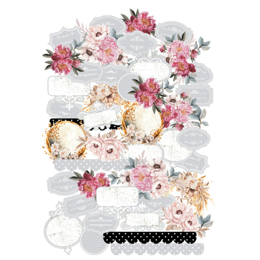 VINTAGE WALLS VELLUM CREATIVE CUTS BY UNIQUELY CREATIVE