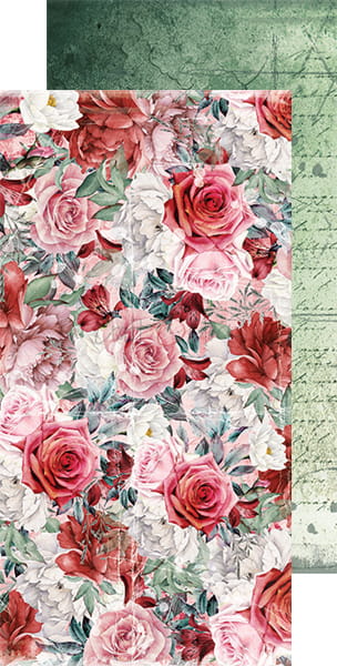 VINTAGE LOVE SET OF BASIC PAPERS - CRAFT O'CLOCK