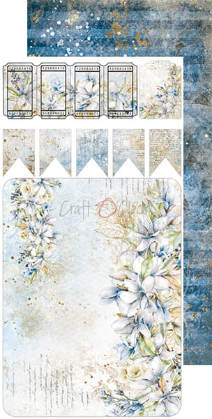 VINTAGE SKY ALBUM/JOURNAL EXTRAS SET BY CRAFT O'CLOCK