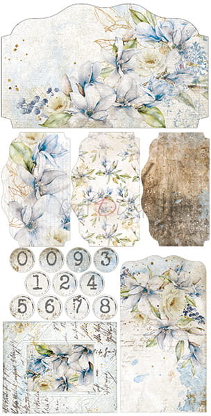 VINTAGE SKY ALBUM/JOURNAL EXTRAS SET BY CRAFT O'CLOCK