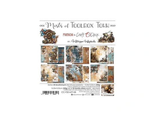 MISTS OF TOOLBOX TOWN 6" X 6" MINI SET OF PAPERS