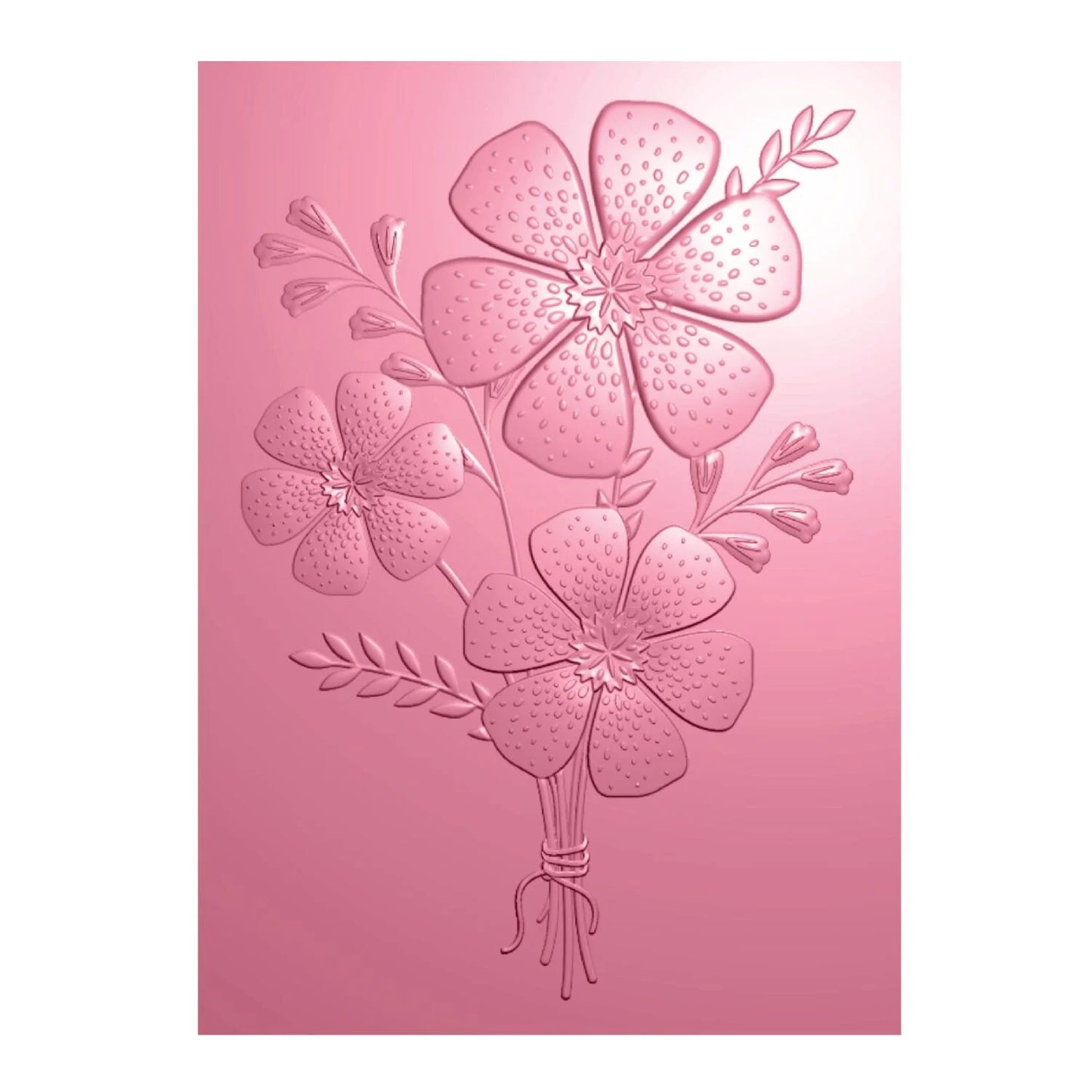CHLOES CREATIVE CARDS 3D EMBOSSING FOLDER, STAMP AND METAL DIE SET - FLOWER BOUQUET