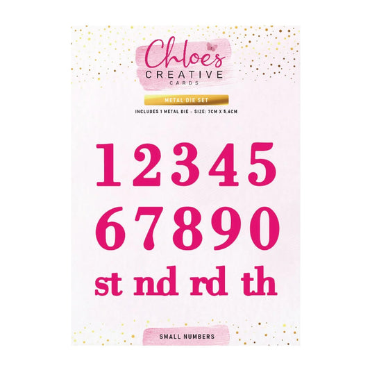 CHLOES CREATIVE CARDS METAL DIE SET - SMALL NUMBERS