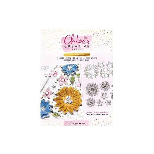 CHLOES CREATIVE CARDS DIE & STAMP SET - DAISY ELEMENTS