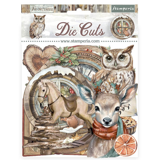 STAMPERIA DIE CUTS PACK - THE OWL'S HOUSE