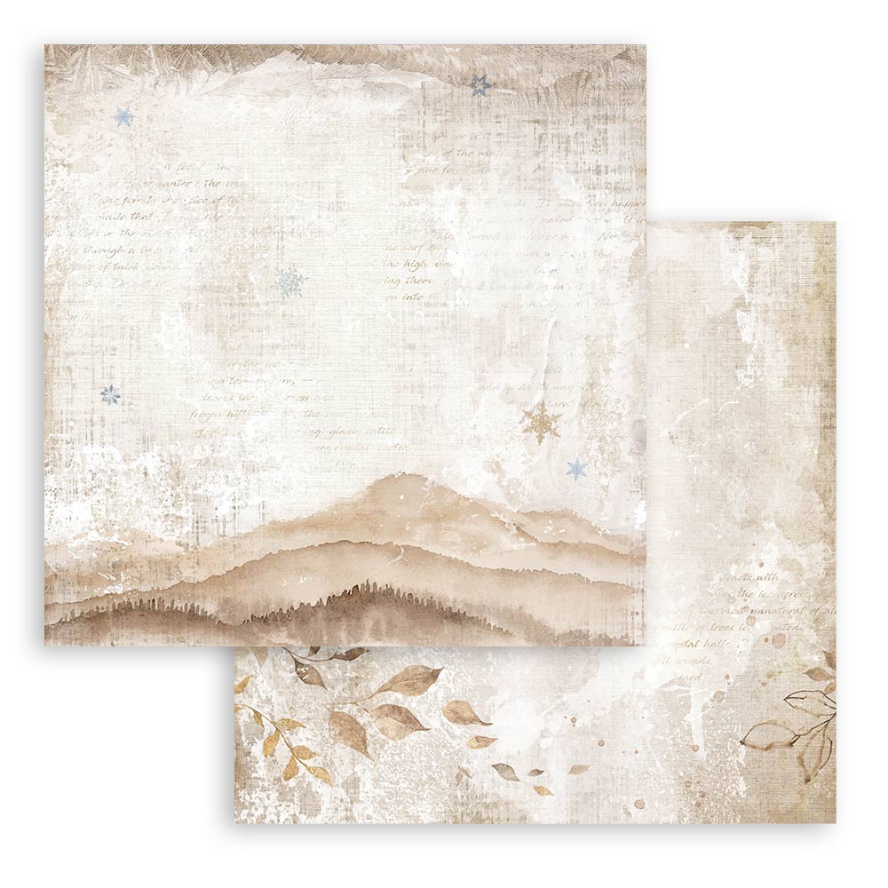 STAMPERIA DOUBLE SIDED 10 PAGE 12" X 12" PAPER PAD - DEWDROPS