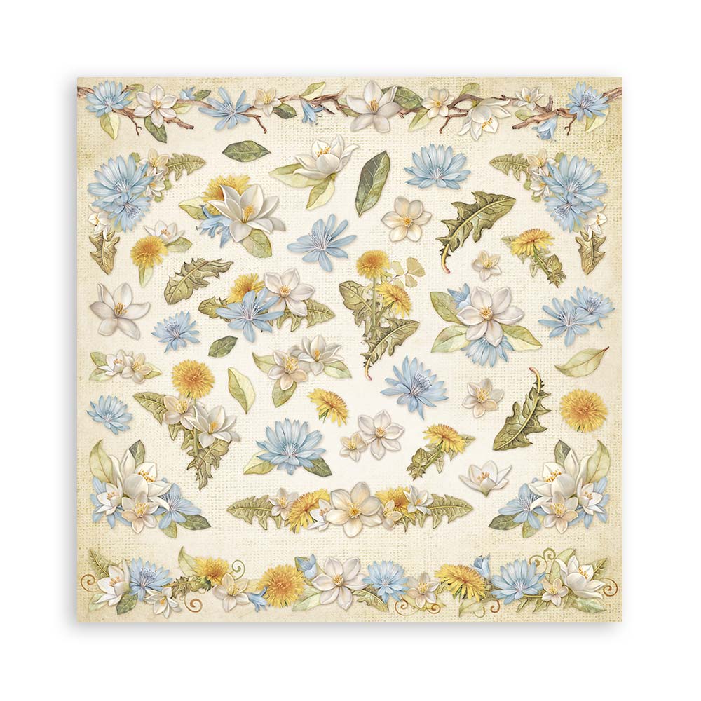 STAMPERIA DOUBLE SIDED 10 PAGE 12" X 12" PAPER PAD - HIDDEN GROVE