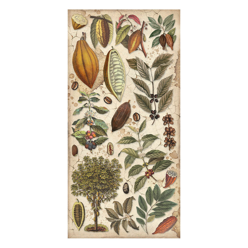 STAMPERIA DOUBLE SIDED 10 PAGE 12" X 6" COLLECTABLES PAD - COFFEE AND CHOCOLATE