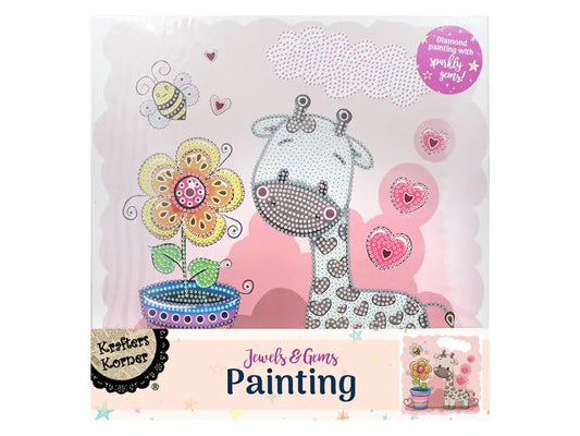 JEWELS & GEMS DIAMOND PAINTING KIT - GIRAFFE