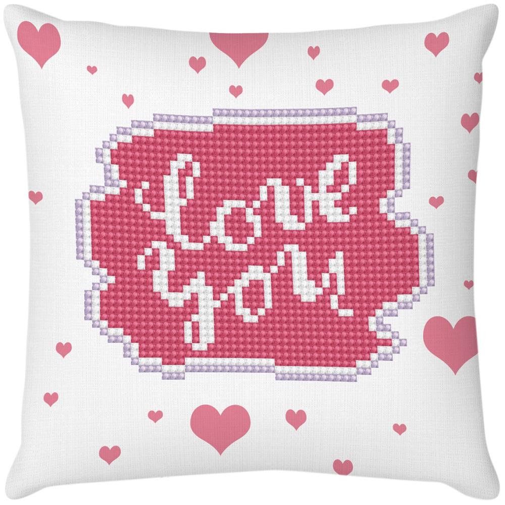 BEGINNER DIAMOND DOTZ LOVE YOU MINI PILLOW