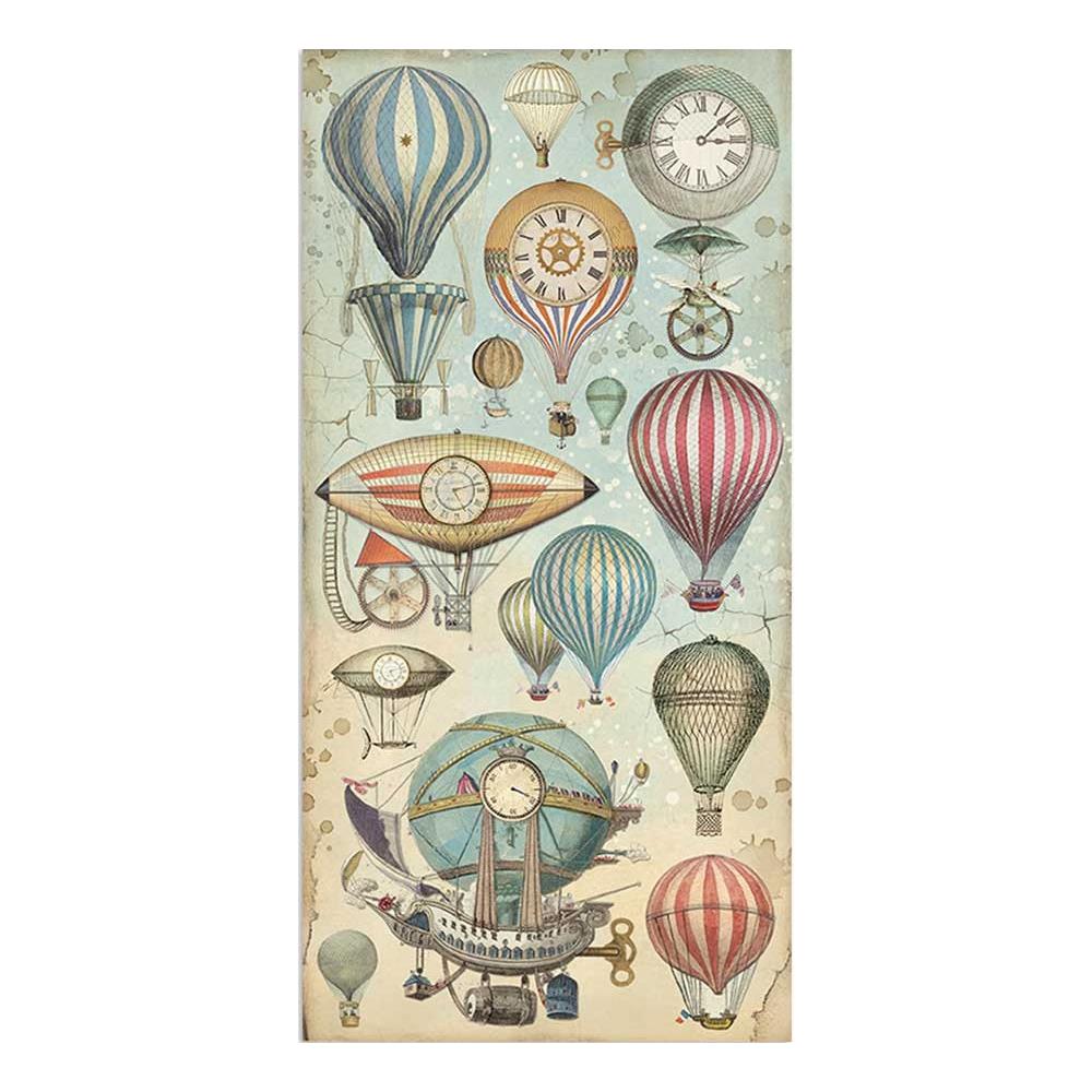 STAMPERIA 10 PAGE DOUBLE FACED 6" X 12" COLLECTABLE PAD - VOYAGES FANTASTIQUES