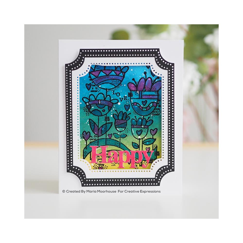 WOODWARE CLEAR STAMP FRS855 - LOVE GARDEN - 4" X 6"