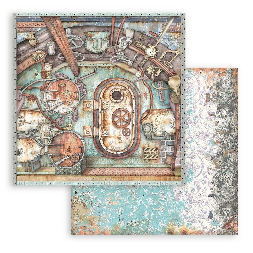 STAMPERIA DOUBLE SIDED 10 PAGE 12" X 12" BACKGROUND SELECTION PAPER PAD - LADY VAGABOND