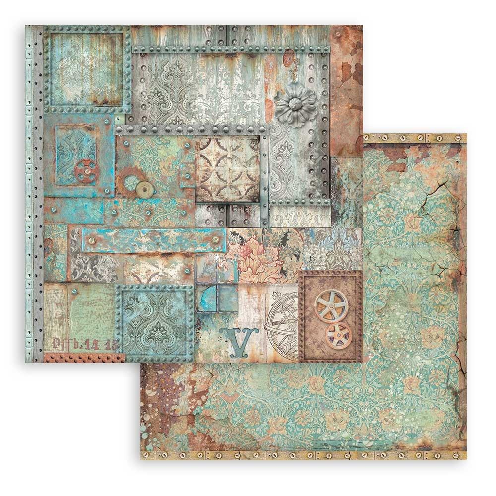 STAMPERIA DOUBLE SIDED 10 PAGE 12" X 12" BACKGROUND SELECTION PAPER PAD - LADY VAGABOND