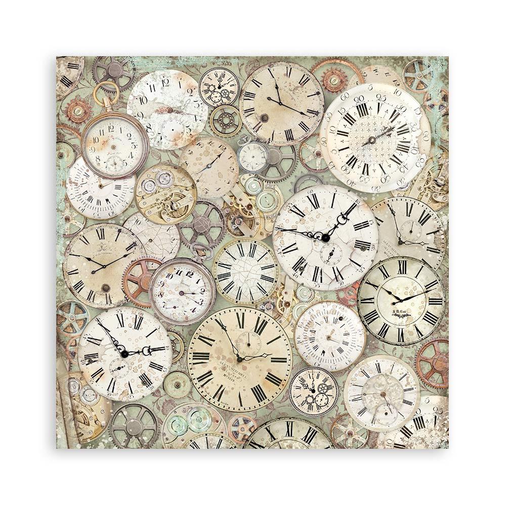 STAMPERIA DOUBLE SIDED 10 PAGE 12" X 12" BACKGROUND SELECTION PAPER PAD - LADY VAGABOND