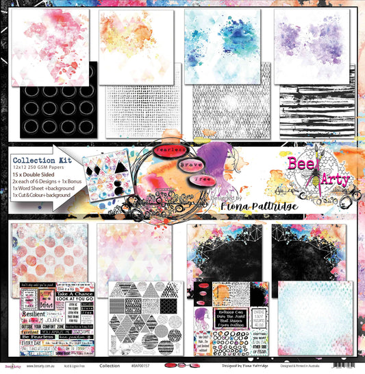 FEARLESS, BRAVE & FREE 12" X 12" COLLECTION PACK - BEE ARTY
