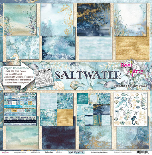SALTWATER 12" X 12" COLLECTION PACK - BEE ARTY