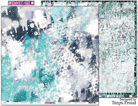 CHIT CHAT 12" X 12" MINI SET OF PAPERS - BEE ARTY