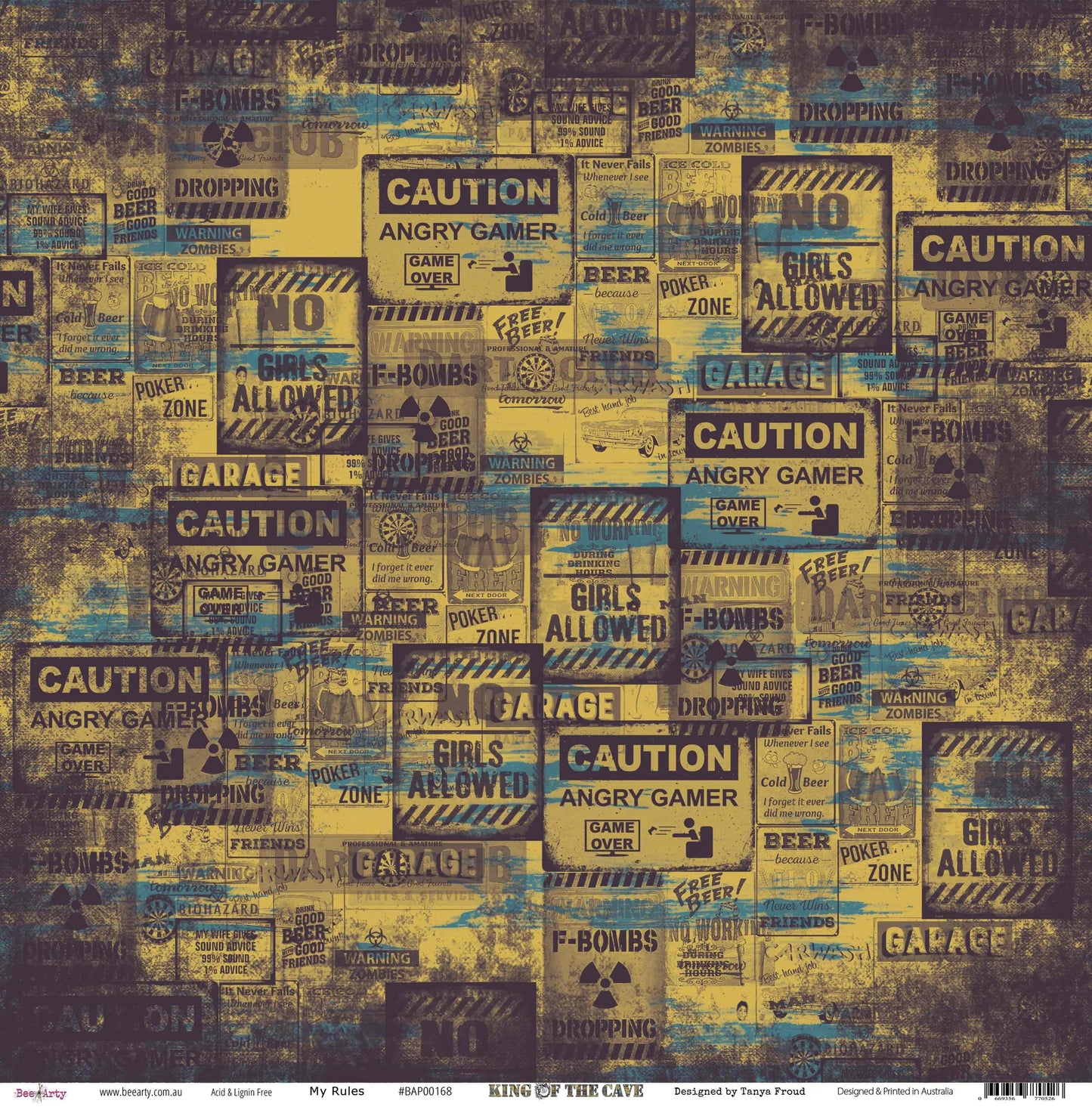 KING OF THE CAVE 12" X 12" COLLECTION PACK - BEE ARTY