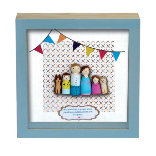 WOOD MEMORY BOX TO FIT 12" X 12" (30CM X 30CM)