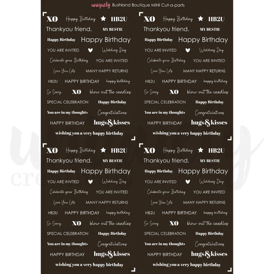 BUSHLAND BOUTIQUE A4 MINI CUT-A-PART SHEET BY UNIQUELY CREATIVE