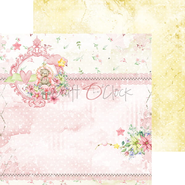 HELLO LITTLE GIRL 8" X 8" SET OF PAPERS