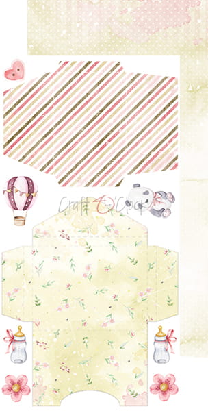 HELLO LITTLE GIRL ALBUM/JOURNAL EXTRAS SET BY CRAFT O'CLOCK