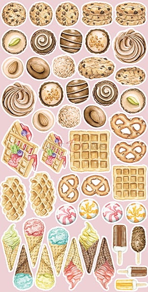 CHARMING EXTRAS - SWEETS EXTRAS SET BY CRAFT O'CLOCK