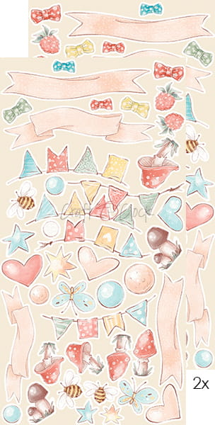 WOODLAND FRIENDS EXTRAS SET BY CRAFT O'CLOCK