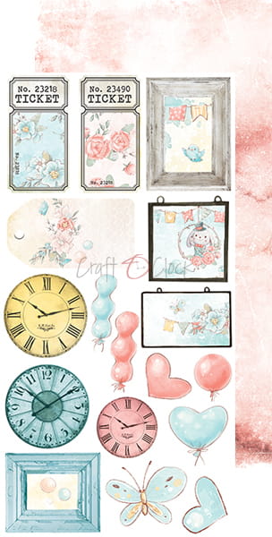WOODLAND FRIENDS ALBUM/JOURNAL EXTRAS SET BY CRAFT O'CLOCK