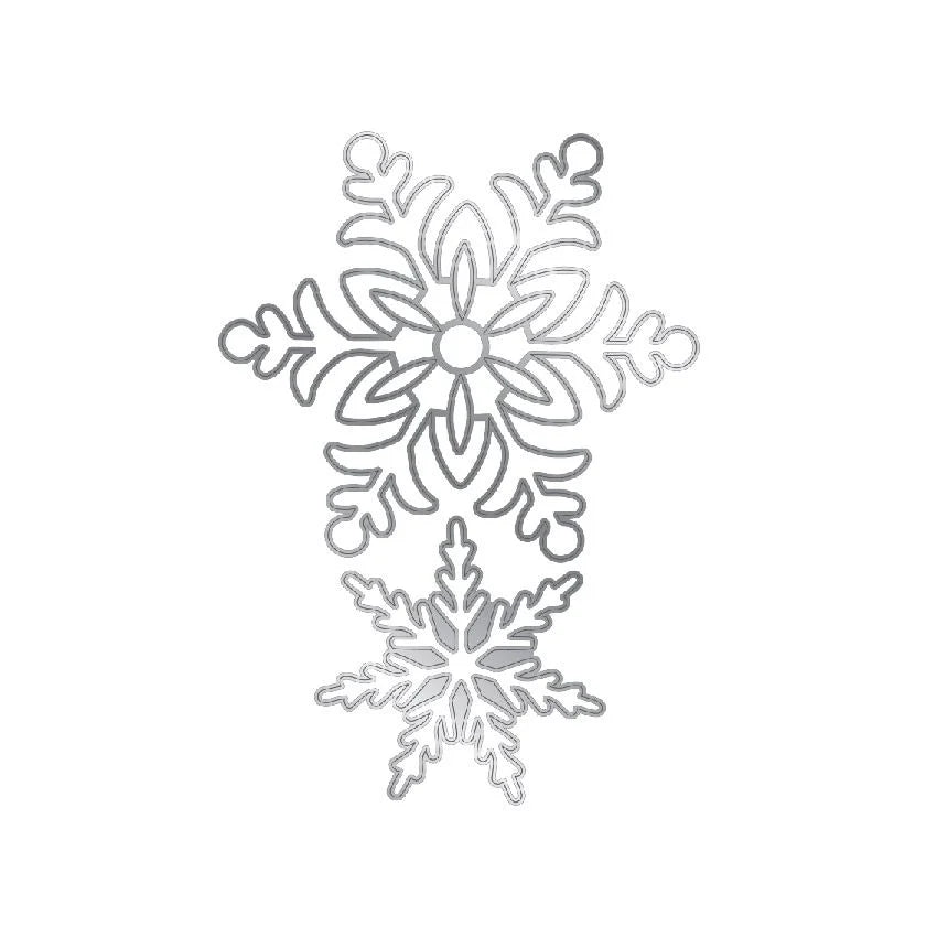 CHLOES CREATIVE CARDS DIE & STAMP SET - GRANDE SNOWFLAKES
