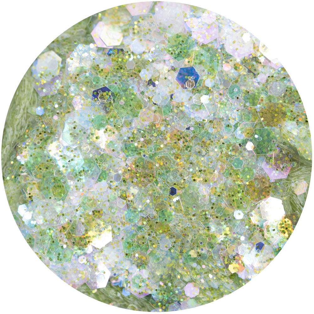 CHLOES CREATIVE CARDS SPARKELICIOUS GLITTER - RAINBOW GREEN