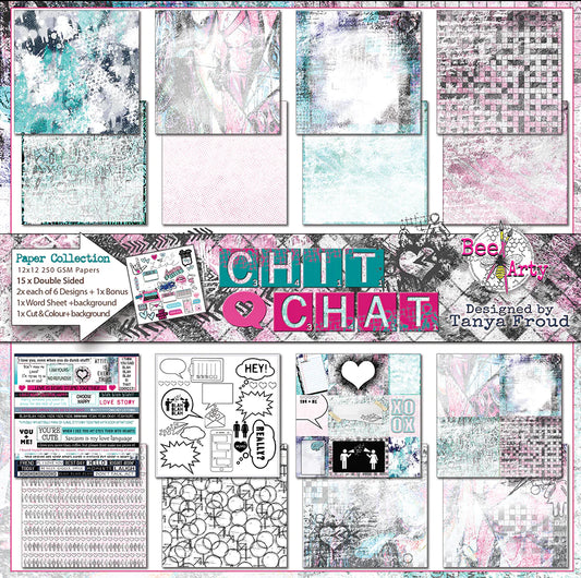 CHIT CHAT 12" X 12" COLLECTION PACK - BEE ARTY