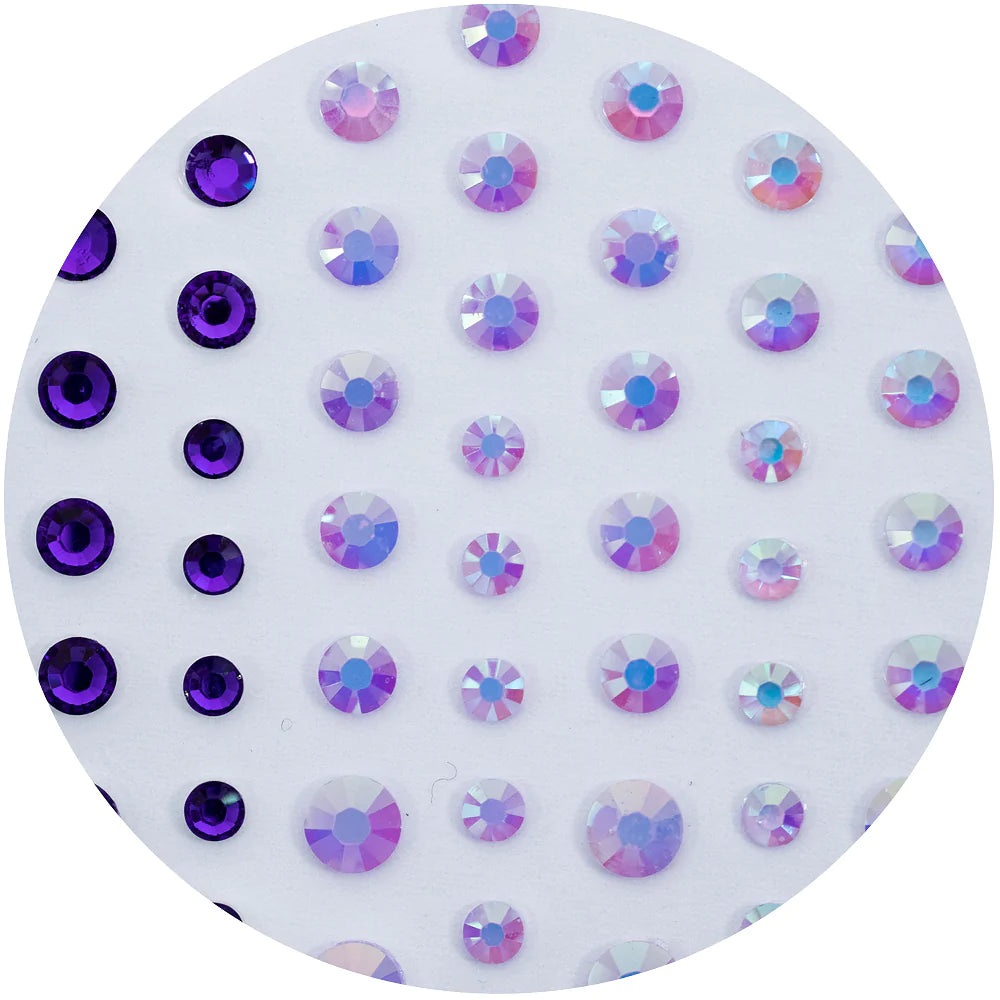 CHLOES CREATIVE CARDS SELF ADHESIVE SPARKLES - PRETTY PURPLES