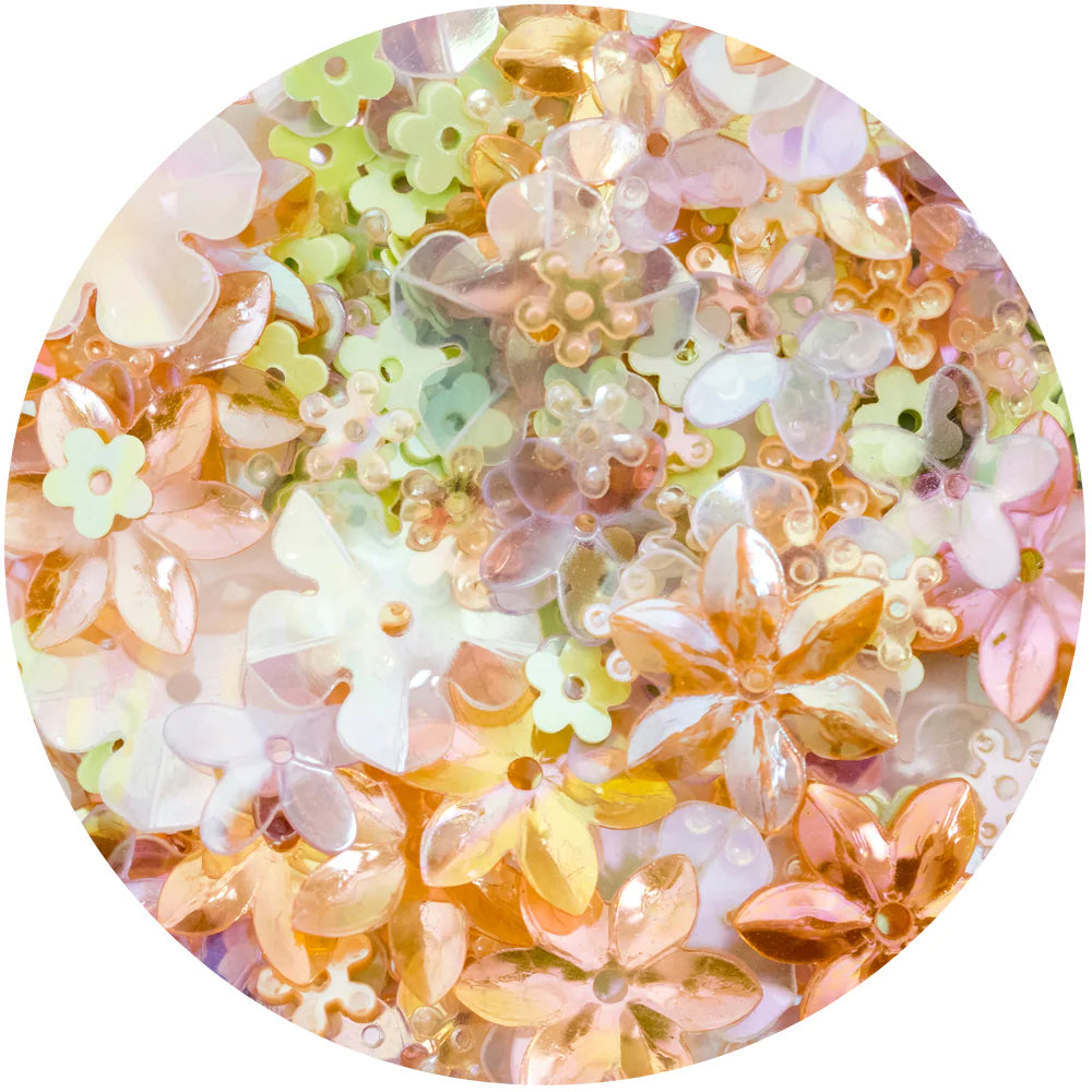 CHLOES CREATIVE CARDS FLORAL SEQUINS - FLORAL SPARKLE
