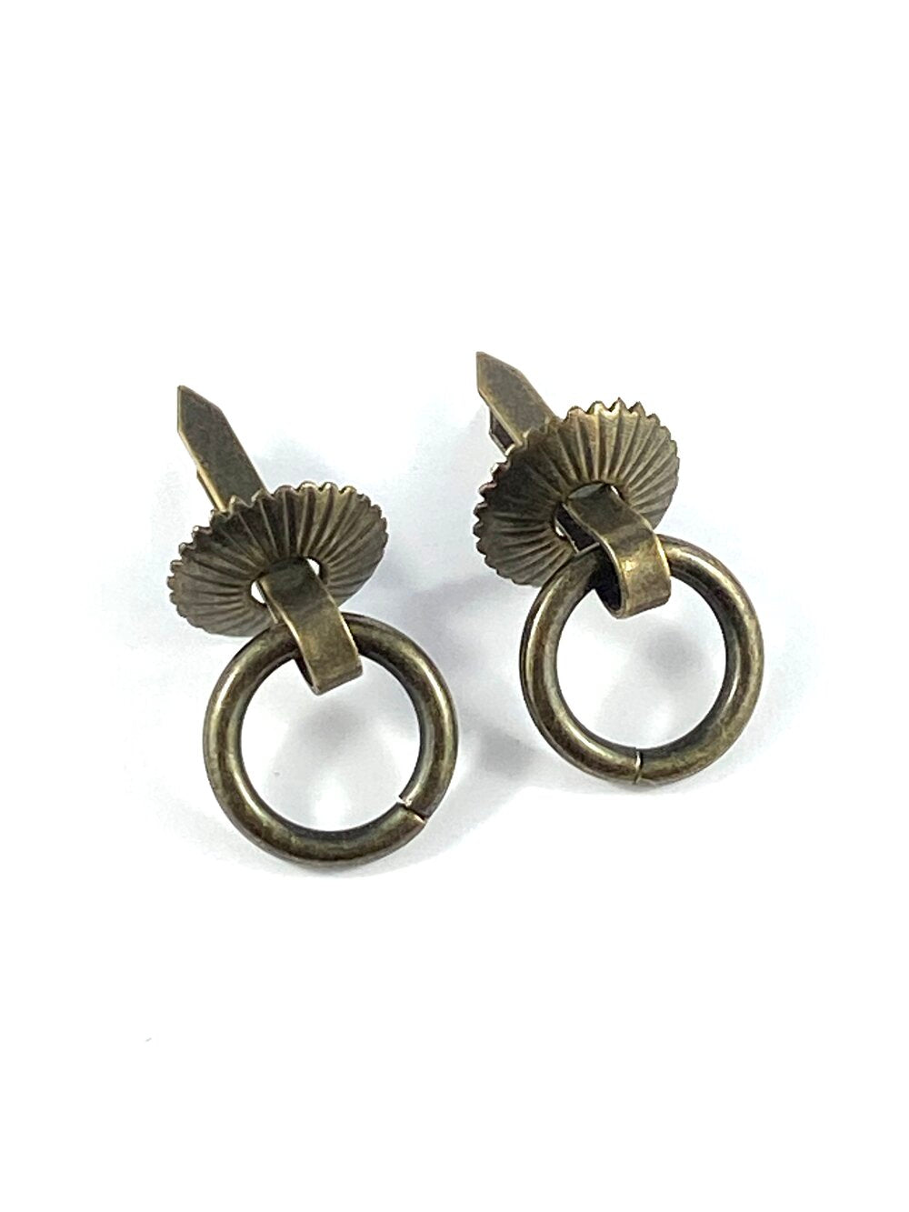 HANDLE - LARGE DROP RING SPLIT LEG - BRONZE