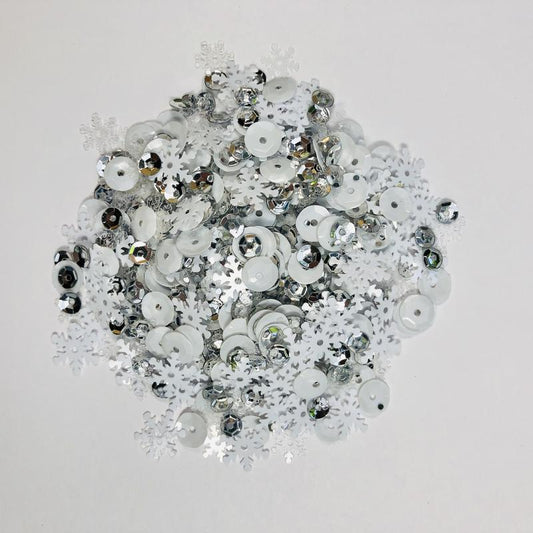 SNOWY SEQUINS BY UNIQUELY CREATIVE