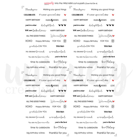 INTO THE WILD A4 MINI CUT-A-PART SHEET BY UNIQUELY CREATIVE