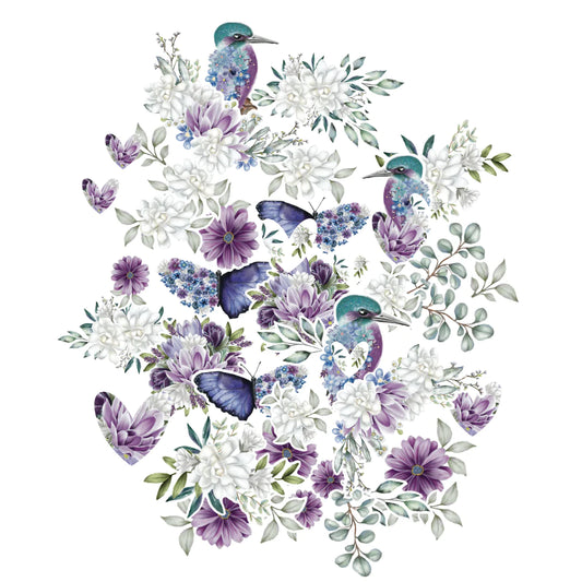 INDIGO & VIOLET/JUNIPER & SAGE VELLUM CREATIVE CUTS BY UNIQUELY CREATIVE